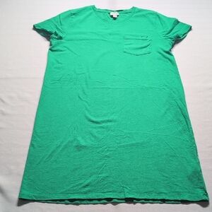 J. Crew Vibrant Green Tee Dress Size Medium